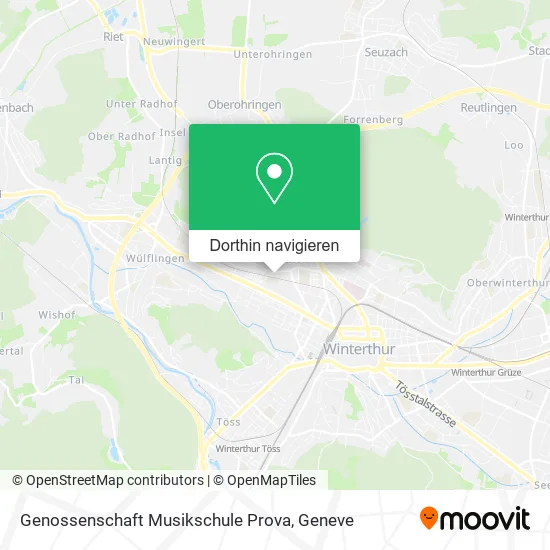 Genossenschaft Musikschule Prova Karte