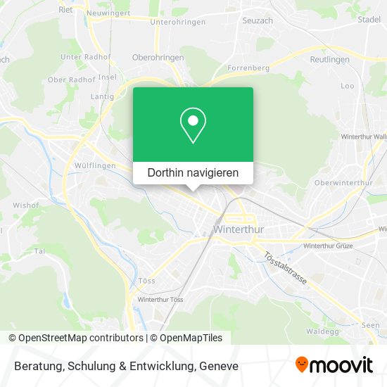 Beratung, Schulung & Entwicklung Karte
