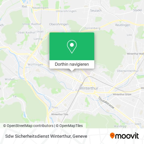 Sdw Sicherheitsdienst Winterthur Karte