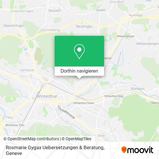 Rosmarie Gygax Uebersetzungen & Beratung Karte