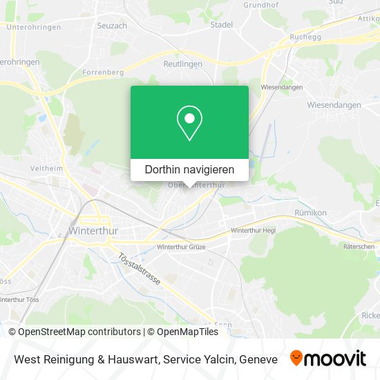 West Reinigung & Hauswart, Service Yalcin Karte