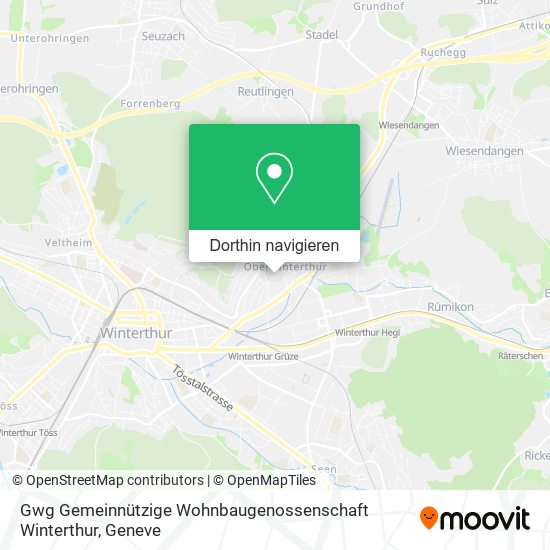 Gwg Gemeinnützige Wohnbaugenossenschaft Winterthur Karte