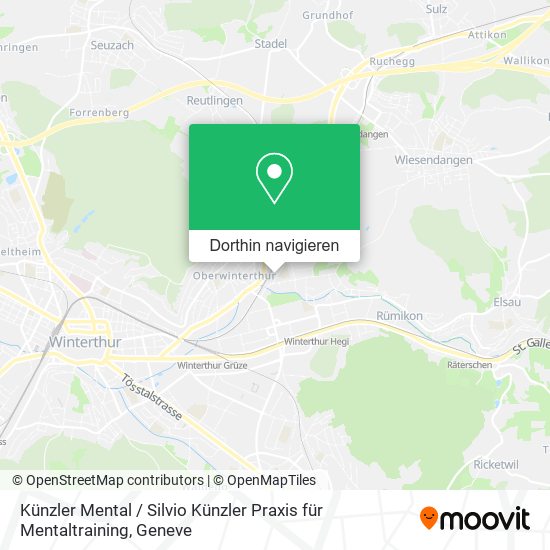 Künzler Mental / Silvio Künzler Praxis für Mentaltraining Karte