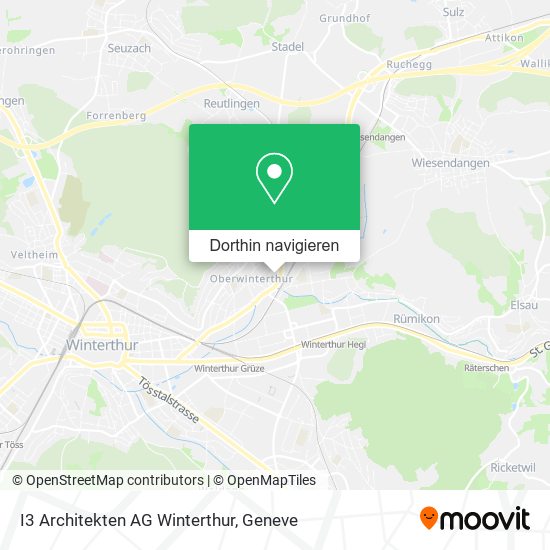 I3 Architekten AG Winterthur Karte