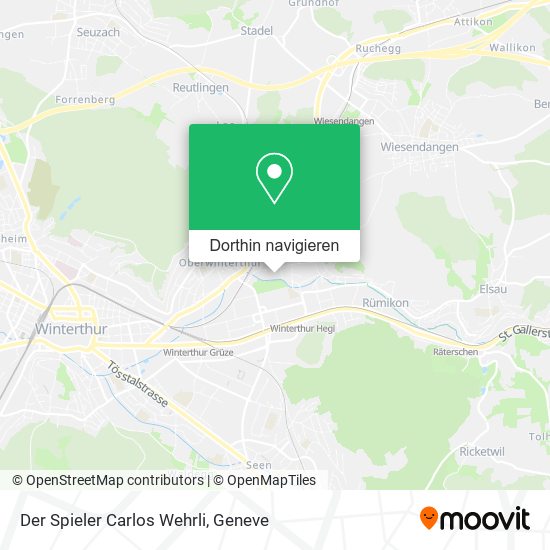 Der Spieler Carlos Wehrli Karte