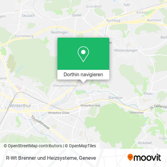 R-Wt Brenner und Heizsysteme Karte
