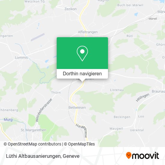 Lüthi Altbausanierungen Karte