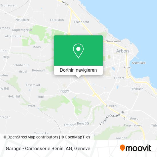 Garage - Carrosserie Benini AG Karte