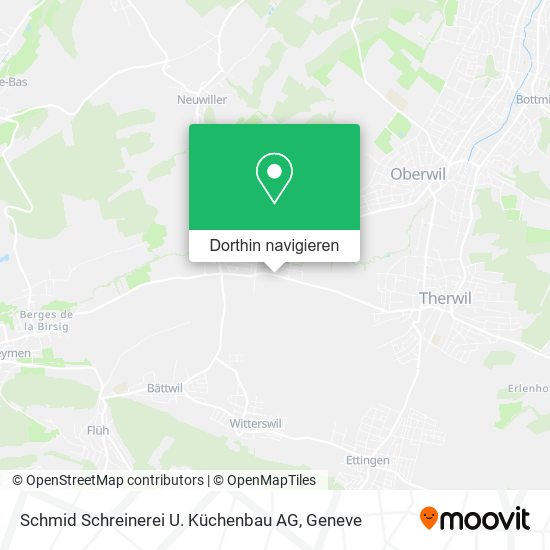 Schmid Schreinerei U. Küchenbau AG Karte