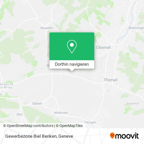 Gewerbezone Biel Benken Karte