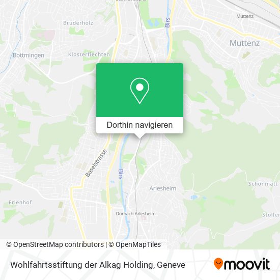Wohlfahrtsstiftung der Alkag Holding Karte