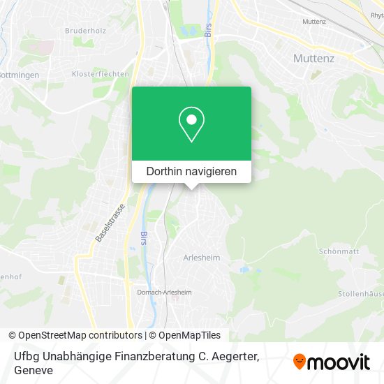 Ufbg Unabhängige Finanzberatung C. Aegerter Karte