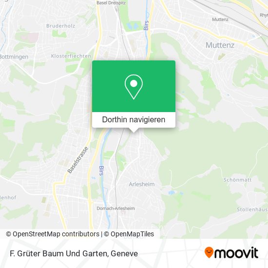 F. Grüter Baum Und Garten Karte