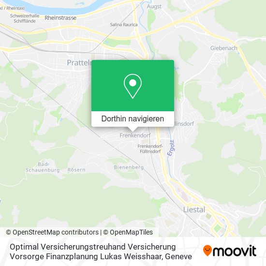 Optimal Versicherungstreuhand Versicherung Vorsorge Finanzplanung Lukas Weisshaar Karte