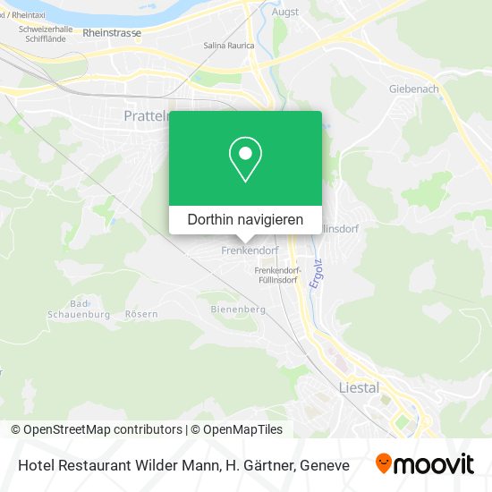 Hotel Restaurant Wilder Mann, H. Gärtner Karte