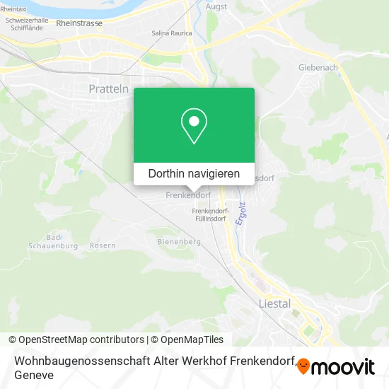 Wohnbaugenossenschaft Alter Werkhof Frenkendorf Karte