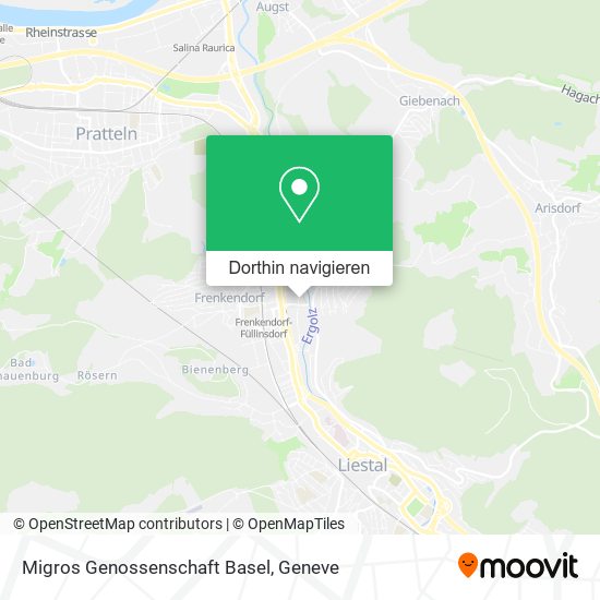 Migros Genossenschaft Basel Karte