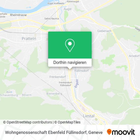 Wohngenossenschaft Ebenfeld Füllinsdorf Karte