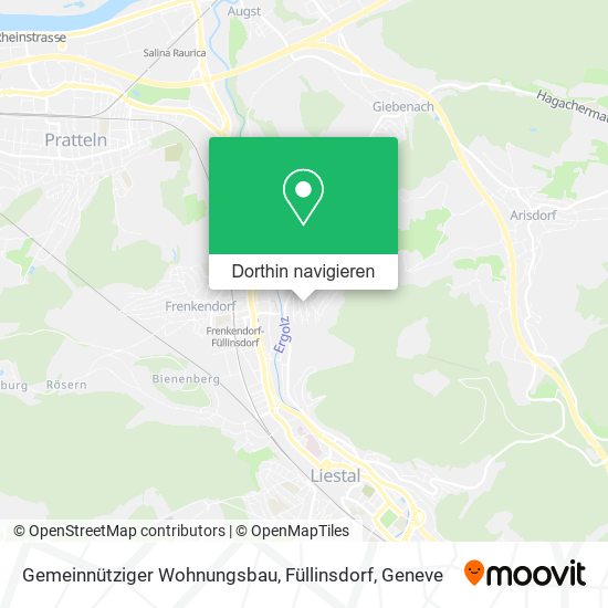 Gemeinnütziger Wohnungsbau, Füllinsdorf Karte
