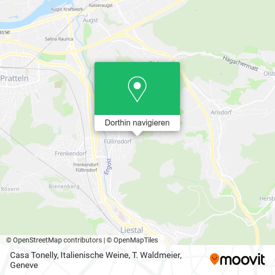 Casa Tonelly, Italienische Weine, T. Waldmeier Karte