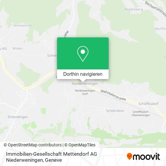 Immobilien-Gesellschaft Mettendorf AG Niederweningen Karte