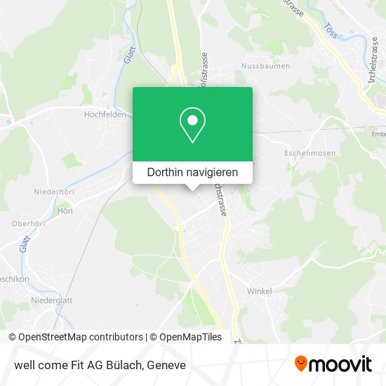 well come Fit AG Bülach Karte