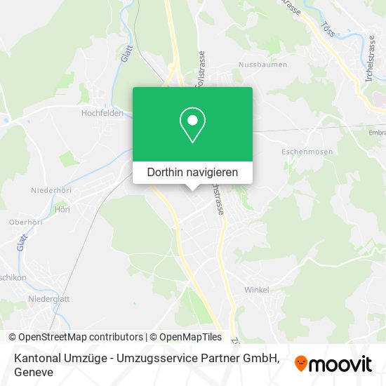 Kantonal Umzüge - Umzugsservice Partner GmbH Karte