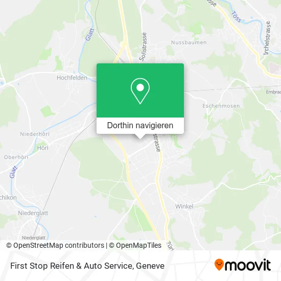 First Stop Reifen & Auto Service Karte