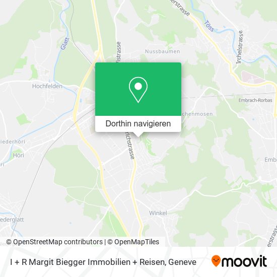 I + R Margit Biegger Immobilien + Reisen Karte
