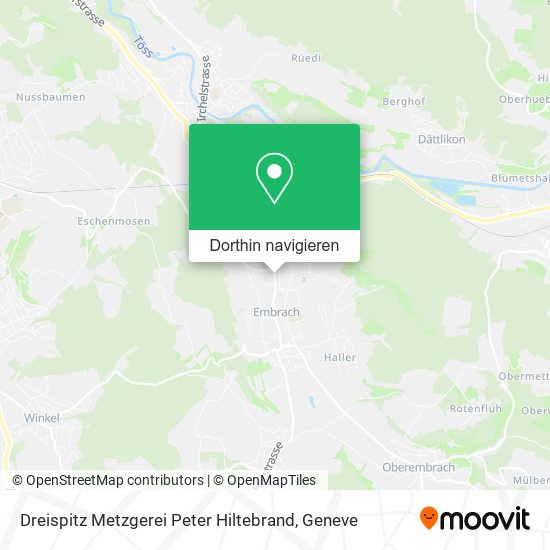 Dreispitz Metzgerei Peter Hiltebrand Karte