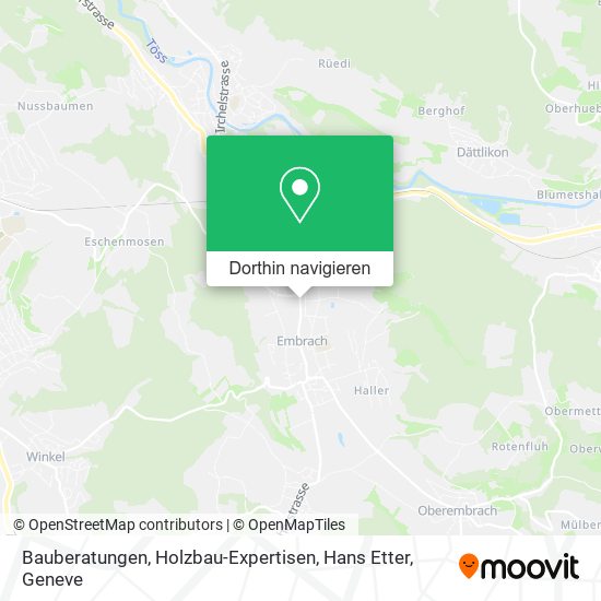 Bauberatungen, Holzbau-Expertisen, Hans Etter Karte