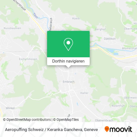 Aeropuffing Schweiz / Keranka Gancheva Karte