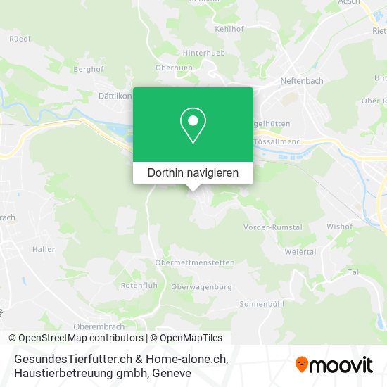 GesundesTierfutter.ch & Home-alone.ch, Haustierbetreuung gmbh Karte