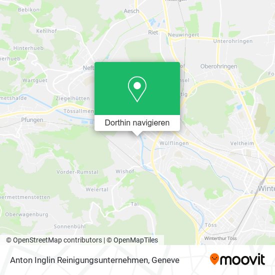 Anton Inglin Reinigungsunternehmen Karte