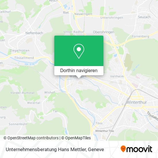 Unternehmensberatung Hans Mettler Karte