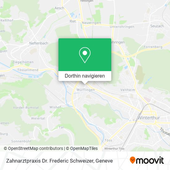 Zahnarztpraxis Dr. Frederic Schweizer Karte