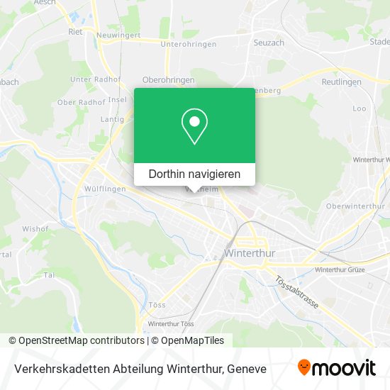 Verkehrskadetten Abteilung Winterthur Karte