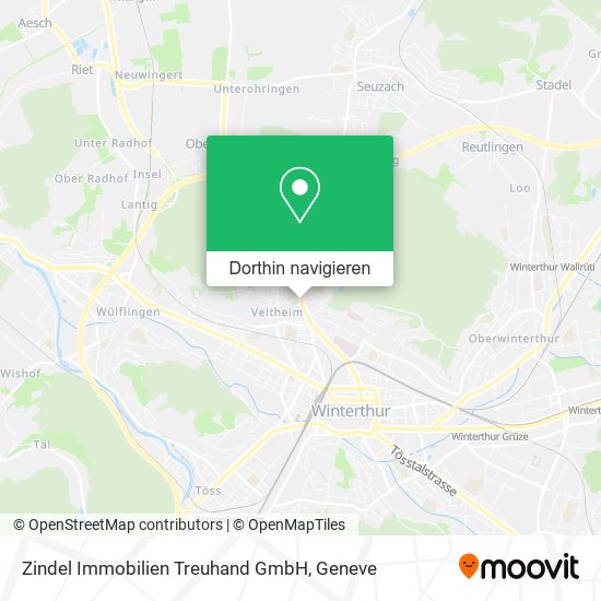 Zindel Immobilien Treuhand GmbH Karte