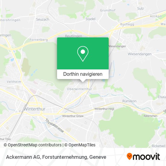 Ackermann AG, Forstunternehmung Karte