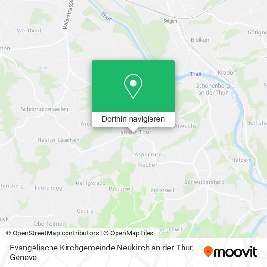Evangelische Kirchgemeinde Neukirch an der Thur Karte