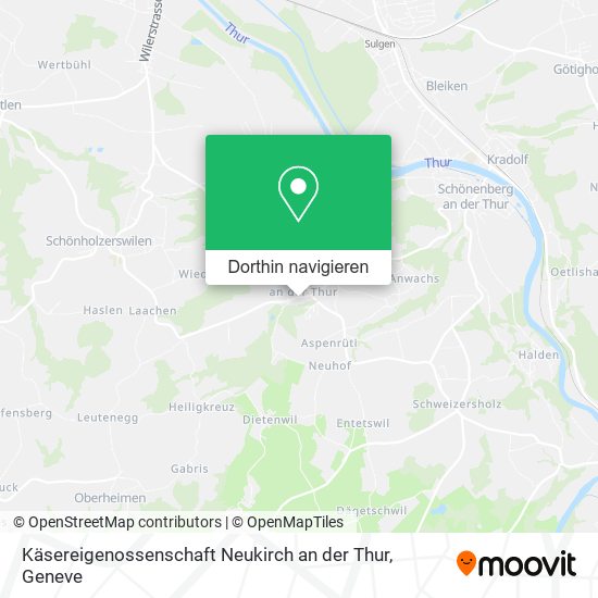 Käsereigenossenschaft Neukirch an der Thur Karte