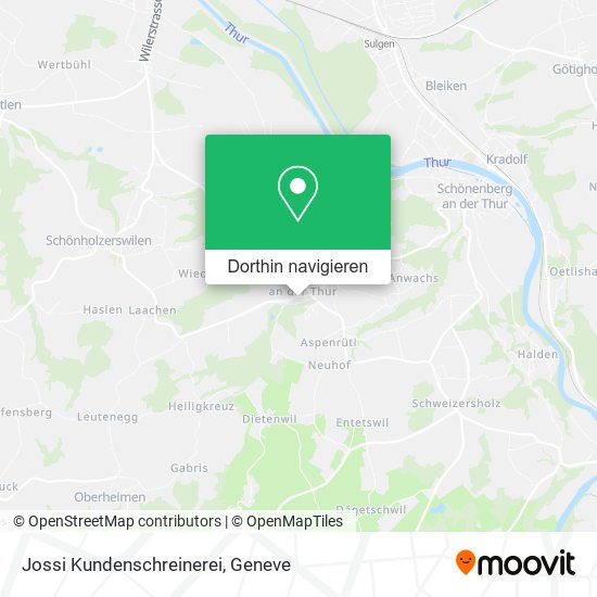 Jossi Kundenschreinerei Karte