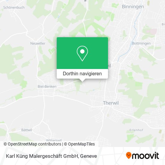 Karl Küng Malergeschäft GmbH Karte