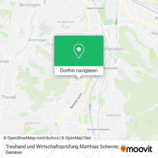 Treuhand und Wirtschaftsprüfung Matthias Scherrer Karte