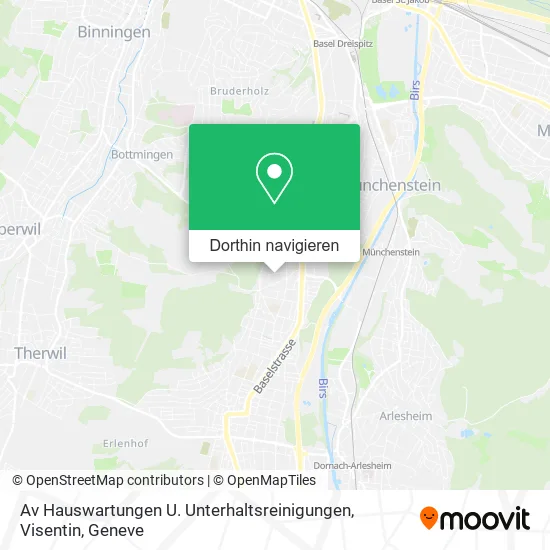 Av Hauswartungen U. Unterhaltsreinigungen, Visentin Karte