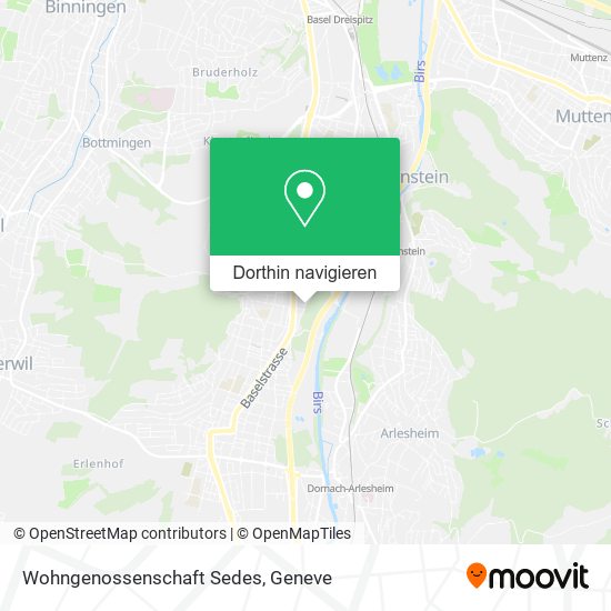 Wohngenossenschaft Sedes Karte