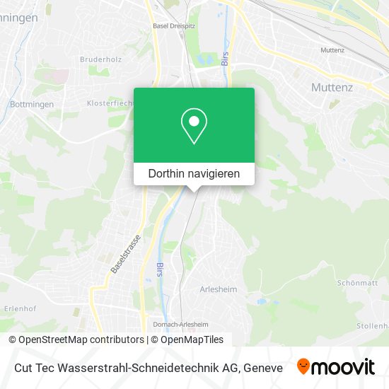 Cut Tec Wasserstrahl-Schneidetechnik AG Karte