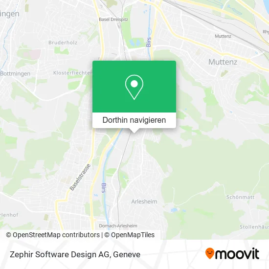 Zephir Software Design AG Karte