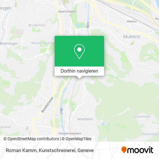 Roman Kamm, Kunstschreinerei Karte