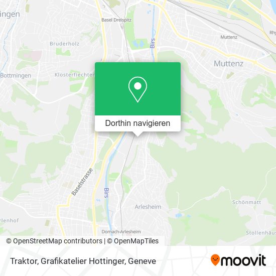 Traktor, Grafikatelier Hottinger Karte